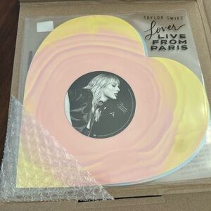 Taylor Swift Lover Live in Paris Heart Vinyl NEW